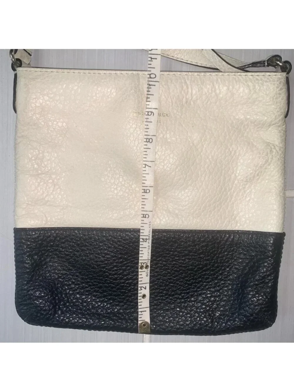 Kate Spade Black and White Crossbody Bag with Chic Color-Block Design